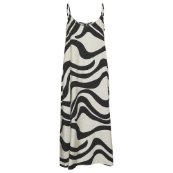 Robe Noir/Beige Femme Vero Moda Lea