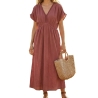 Robe Rose Foncé Femme Vero Moda Marina