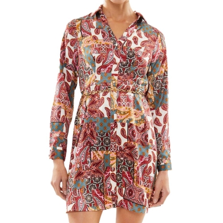 Robe Rouge à Motifs Femme Vero Moda Dita