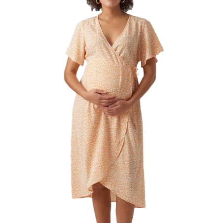 Robe de Grossesse Orange Femme Vero Moda Maternity 20019203
