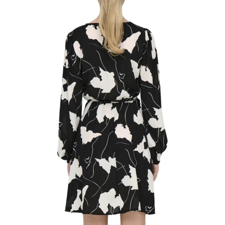 Robe Noir/Blanche Fleurs Femme JDY Base