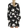 Robe Noir/Blanche Fleurs Femme JDY Base