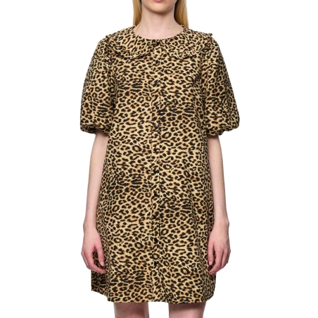 Robe Léopard Femme Pieces Nancy 2/4
