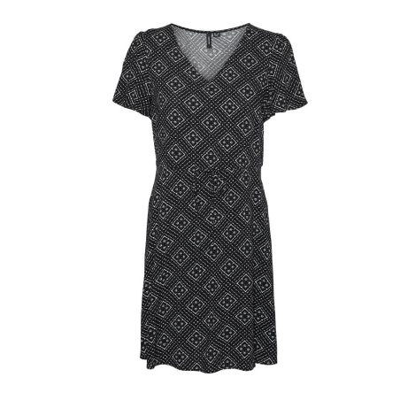Robe Noire/Blanche Femme Vero Moda Vmeasy Joy