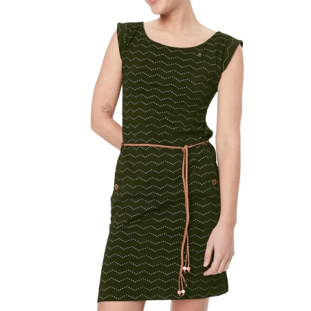 Robe Vert Femme Ragwear Zig Zag