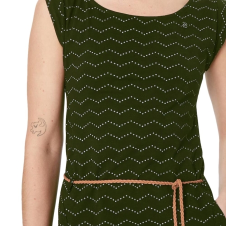 Robe Vert Femme Ragwear Zig Zag