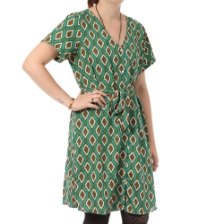 Robe à motifs Verte Femme Only Leah