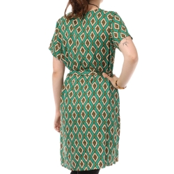 Robe à motifs Verte Femme Only Leah