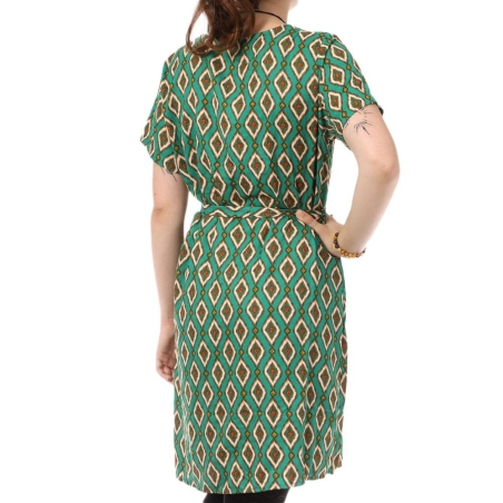 Robe à motifs Verte Femme Only Leah