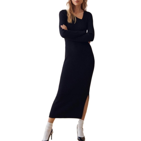 Robe Longue Noir Femme Vila Nelly