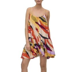 Robe Coloré Jaune/Écru Femme Vero Moda Tilly Singlet