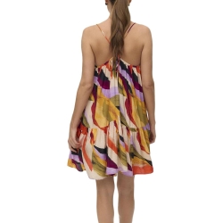Robe Coloré Jaune/Écru Femme Vero Moda Tilly Singlet