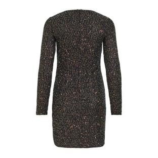 Robe Noir à Sequin Noir Femme Vila Scara