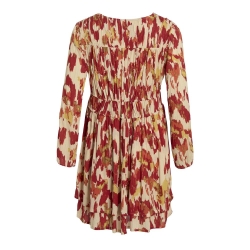 Robe Beige/Rouge Femme Vila Vimunthe 3/4