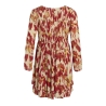 Robe Beige/Rouge Femme Vila Vimunthe 3/4