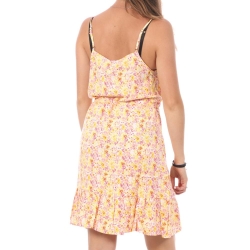Robe Rose/Jaune Femme Vero Moda Easy Singlet