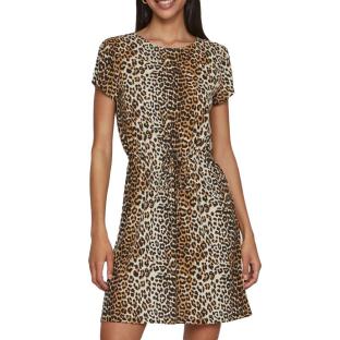 Robe Beige à Motifs Femme Vila Mooney