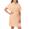 Robe Chemise Blanc/Jaune Femme Vero Moda Easy