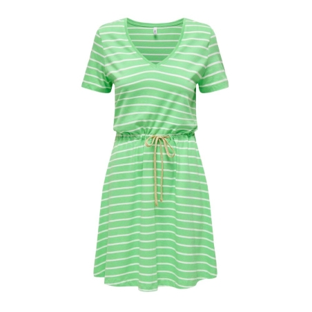 Robe à Rayure Vert Femme ONLY 15320317
