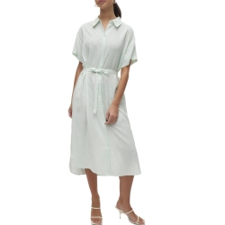 Robe Verte à Rayures Femme Vero Moda Bumpy