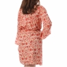 Robe Beige/Orange Femme Vila Vilola