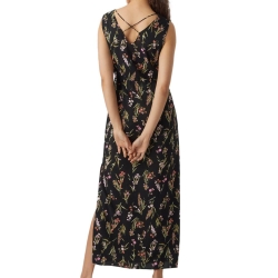 Robe Longue Noir/Vert Femme Vero Moda 10286770