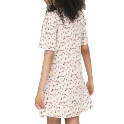 Robe à Fleurs Blanc/Rose Femme JDY Carrie