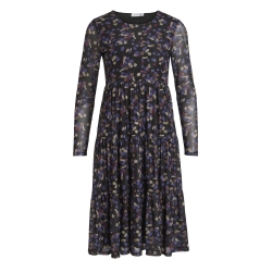 Robe Noir imprimé Femme Vila Volettis Mesi