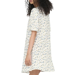 Robe à Fleurs Blanc/Bleu Femme JDY Carrie