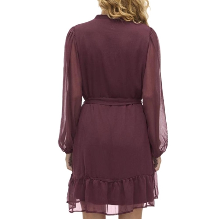 Robe Prune Femme Vila Falia