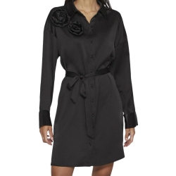 Robe Noir Femme Vila Vimedina Rose