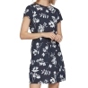Robe Marine à fleurs Femme Vila Mooney String