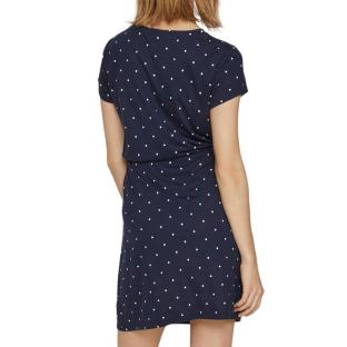 Robe Marine à pois Femme Vila Mooney String