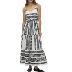 Robe Blanches/Noire Femme Vero Moda Dicthe