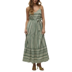 Robe Vert/Beige Femme Vero Moda Dicthe