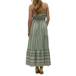 Robe Vert/Beige Femme Vero Moda Dicthe