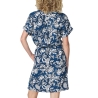 Robe Marine à Fleurs Femme TBS JANIEROB