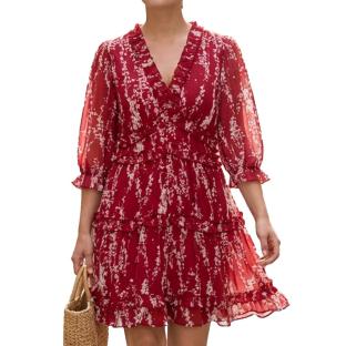 Robe Rouge Femme Vero Moda Gabriella