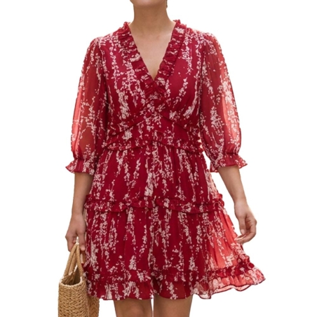 Robe Rouge Femme Vero Moda Gabriella