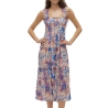 Robe Bleu/Beige/Rose Femme Vero Moda Menny