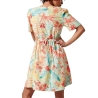 Robe Verte Fleurie Femme Kaporal CADILE