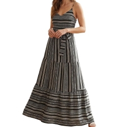 Robe Noire/Beige Femme Vero Moda Dicthe