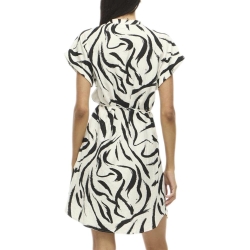 Robe Blanche/Noire Femme Vila Viclo