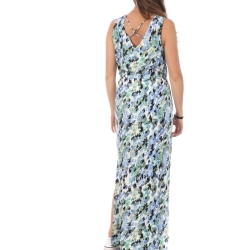 Robe Longue Blanche/Bleu Femme Vero Moda 10286770