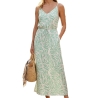 Robe Verte/Beige Femme Vero Moda Easy Joy