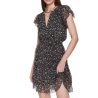 Robe Noire à Motifs Femme Pepe Jeans Aiko