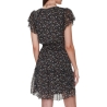 Robe Noire à Motifs Femme Pepe Jeans Aiko