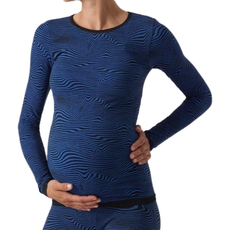 T-shirt Manches Longues Bleu Femme Mamalicious Kenya