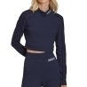 Top Marine Femme Adidas Cropped Ls Hn