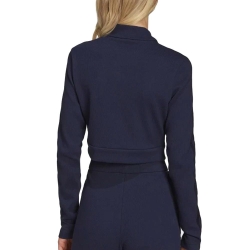 Top Marine Femme Adidas Cropped Ls Hn